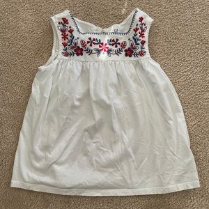 Gap tank blouse embroidered size xl